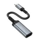 Cable USB C to HDTV conversion cable Hoco 4K 30Hz 0,2 m UA43A metal gray Foto 2