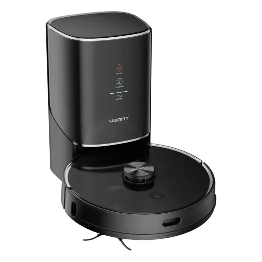 UWANT U100 Robot Vacuum Cleaner with Mop Function + Charging|Cleaning Station - Black Foto 4