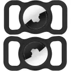 Apple AirTag Silicone Case for Dog or Cat Collar - Black Photo