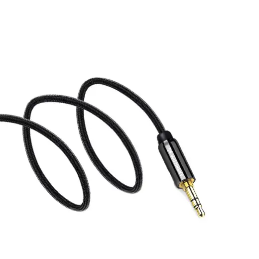 Wozinsky AUX cable angled (male-male) mini jack cable 2 m black Photo