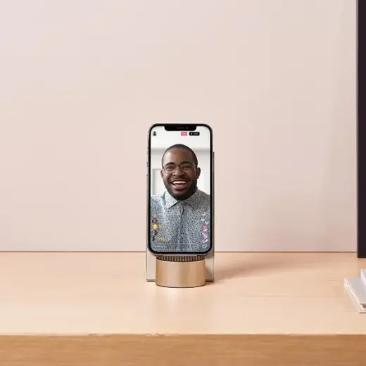 Lexon City Energy Pro 10W Wireless Charger with Bluetooth Speaker soft gold LD145D9 Фото num