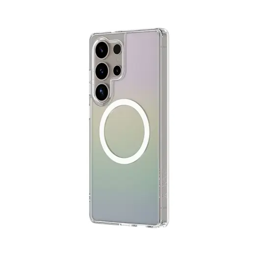 AmazingThing Minimal Mag Case with Magnetic Ring for Samsung Galaxy S25 Ultra - Iridescent Photo