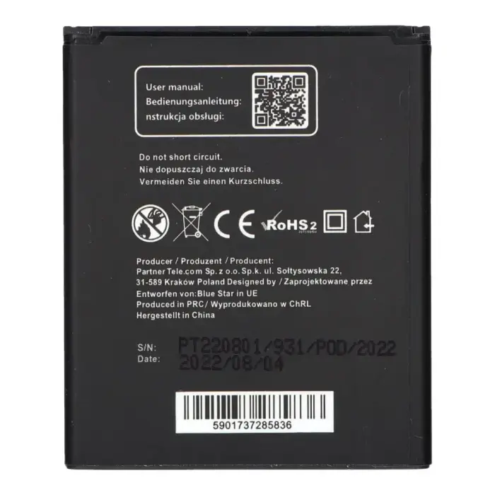 Battery for Samsung I8160 Galaxy Ace 2 / S7562 Duos / S7560 Galaxy Trend / S7580 Trend Plus 1350 mAh Blue Star Foto 2