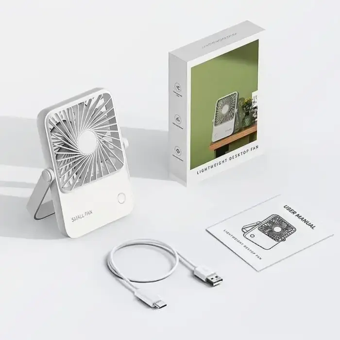 Desk fan with adjustable stand HX-122 white Foto 3