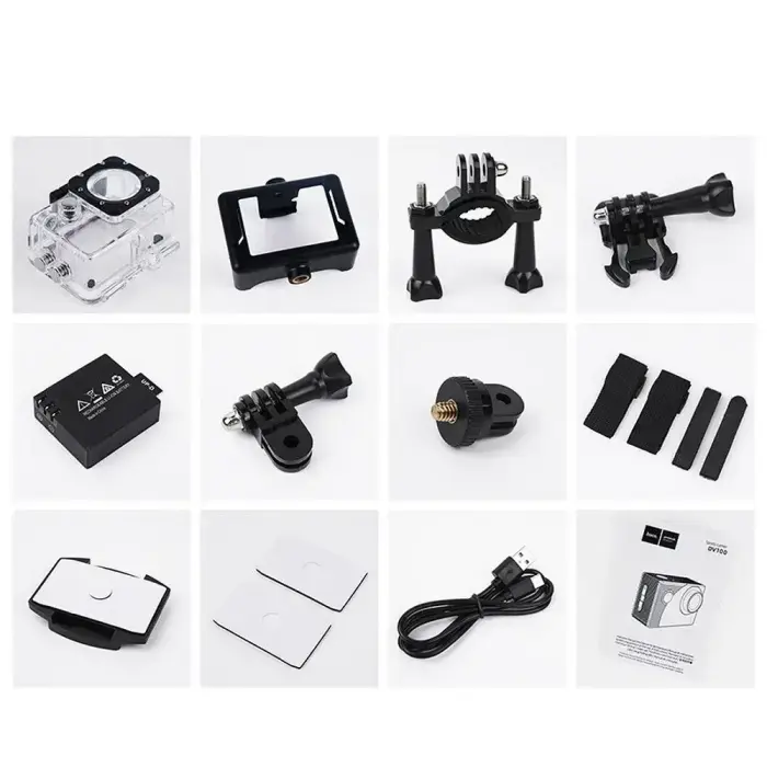 Sports camera Hoco with screen 2" 1080P/30fps DV100 black Фото num