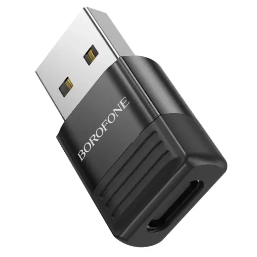 Borofone Adapter BV18 - USB to Type C - black Photo