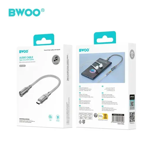 BWOO Adapter Type C to 3.5MM Jack BZ65 Фото num