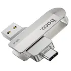 Pendrive 128GB USB 3.0 (USB A + USB C) Hoco UD10 silver — Foto 1