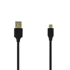 Cable - USB to Micro USB - reversible 1 Meter BLACK Foto 1