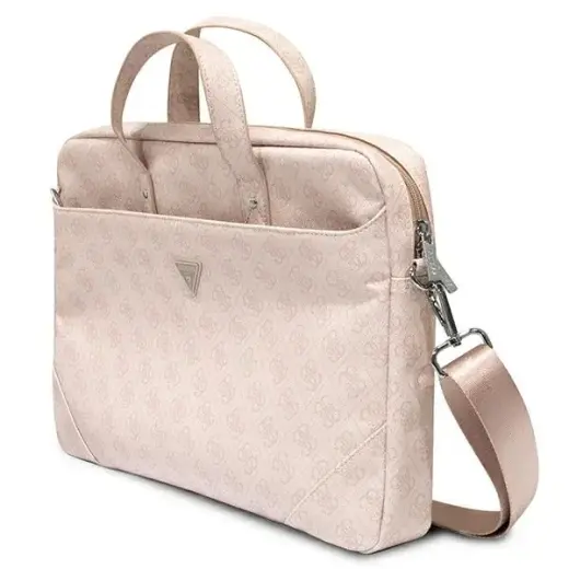 Guess 4G PU Triangle Logo Computer Bag 15|16" Pink Фото num