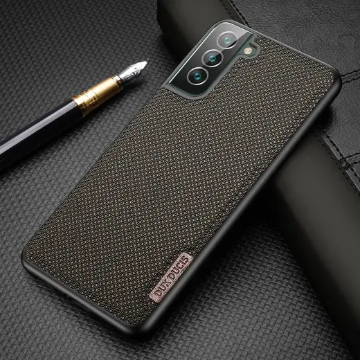 Dux Ducis Fino case is made of nylon material for Samsung Galaxy S22 + (S22 Plus) blue Photo