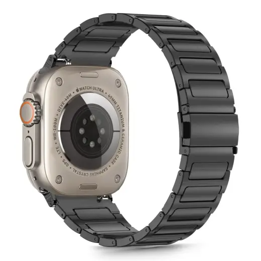 TECH-PROTECT STAINLESS CLASSIC APPLE WATCH 6 | 7 | 8 | 9 | 10 | SE | ULTRA 1 | 2 (44 | 45 | 46 | 49 MM) BLACK Foto 2