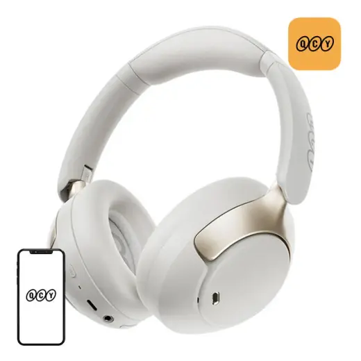QCY H3 Pro Headphones (White) Фото num