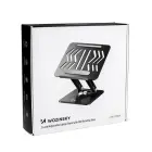 Wozinsky WRS-CPY84SB 360 Aluminum Laptop and Tablet Stand + Free Smartphone Stand - Black Photo
