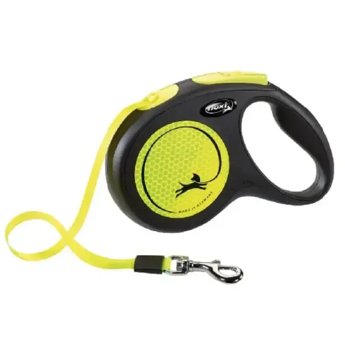 Inerces pavada suņiem – Trixie New Classic Neon, Tape leash, S, 5m, (15kg)