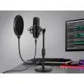 Tracer Studio Pro USB mikrofons datorspēlēm | podkastiem | translācijām Melns + turētājs, pop filtrs Foto 2