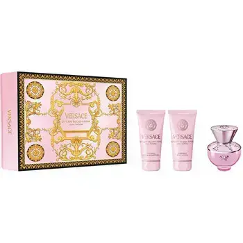 Versace Dylan Blush Pink Dárková sada EDP 50 ml, sprchový gel 50 ml a tělové mléko 50 ml