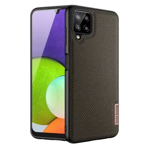 Dux Ducis Fino case covered with nylon material for Samsung Galaxy A22 4G green Photo