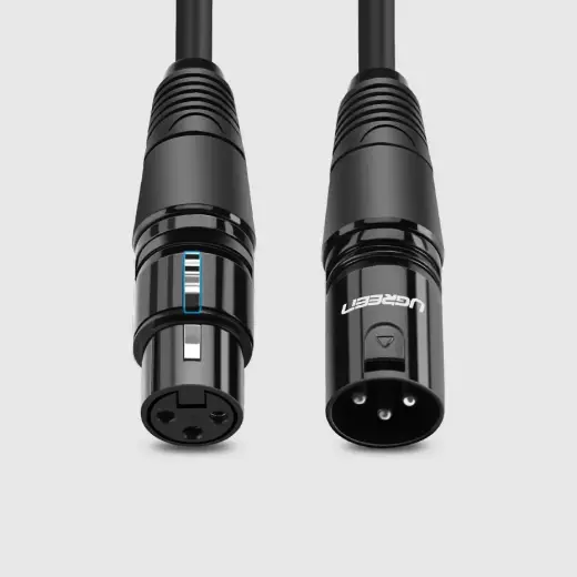 UGREEN AV130 XLR female to XLR Male cable - 2m (black) Photo