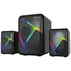 XTRIKE ME 2.1 Stereo Gaming Computer Speaker Set SK-610 Black Foto 1