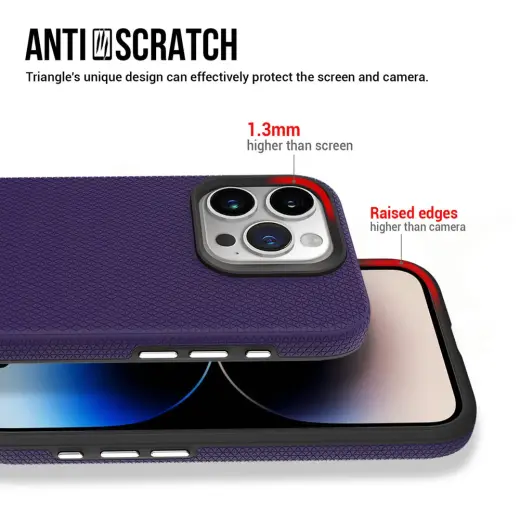 Vmax Triangle case for Samsung Galaxy A15 4G | A15 5G dark purple Photo