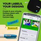 DYMO LetraTag 200B Bluetooth Label Maker | Compact Label Printer | Connects Through Bluetooth Wireless Technology to iOS and Android | Includes 1 White Paper Label Tape | Black — Фото 3