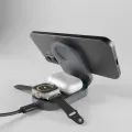 Foldable 3in1 wireless stand, QI2 and MFI Foto 5