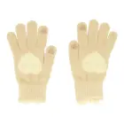 Gloves for touch screens LOVE BEIGE Photo