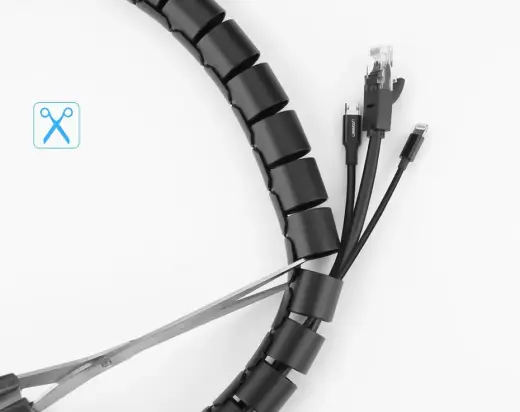 Ugreen mask cable organizer 1,5m black (30818) Photo