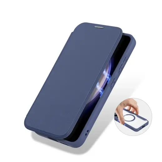 Dux Ducis Skin X Pro case for Samsung S24+ with magnetic ring and flap - blue Foto 8