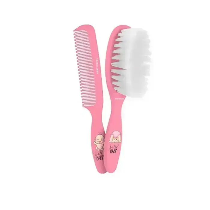 Beter Baby Brush And Comb Set Pink