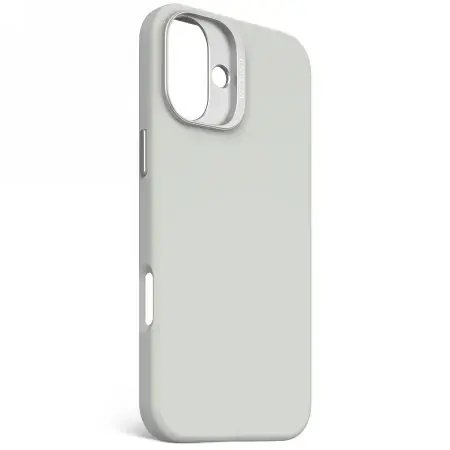 Decoded AntiMicrobial Silicone Backcover with MagSafe for iPhone 16 Plus - Gray Фото num