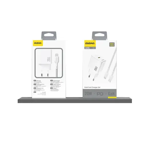 Dudao A26 зарядное устройство | 20W | PD | USB-C | белое Фото num