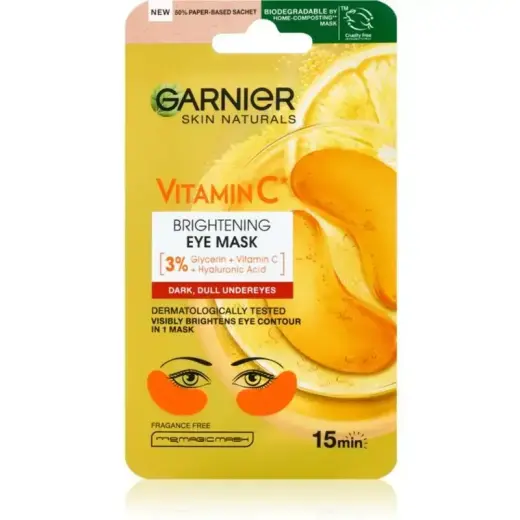 Garnier Skin Naturals Vitamin C Hydrating and Illuminating Mask for the Eye Area with Vitamin C 5 G Foto 2