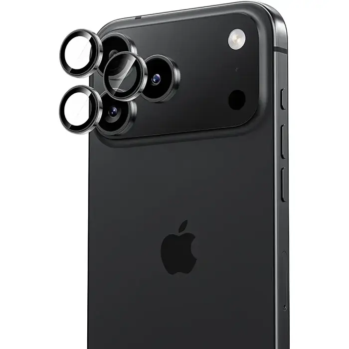 Benks DR Sapphire kameras aizsargstikls telefonam iPhone 18 Pro | iPhone 18 Pro Max melns