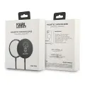 Karl Lagerfeld wireless induction charger (MagSafe compatible) 15W + USB Type C cable black (KF000566-0) Фото num