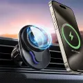 SODI Rotacyjny uchwyt indukcyjny do kratki wentylacyjnej C50 czarny|black 15 WMagSafe Photo