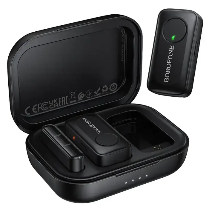 Borofone Lavalier wireless microphone BFK17 Lemai Type C black - 2 pieces