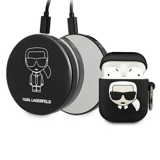 KLBPPBOA2K Karl Lagerfeld Bundle Iconic Case for Airpods 1|2 + Power Bank Фото num
