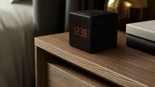 PHILIPS radio pulkstenis ar USB, melns Фото num