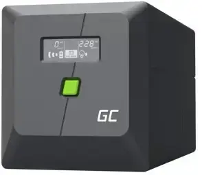 Nepārtrauktas barošanas bloks Green Cell PowerProof LCD UPS 750VA 480W USB 2x Schuko + 2x IEC