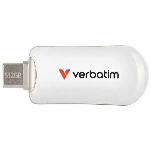 Pendrive Verbatim Plectra 512GB USB-C white 30231