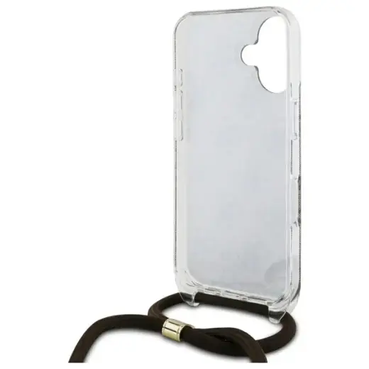 Guess GUHCP16SHC4SEW iPhone 16 6.1"       brązowy|brown hardcase Crossbody Cord 4G Print Фото num