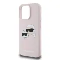 Karl Lagerfeld Liquid Silicone Double Heads MagSafe Case for iPhone 16 Pro Pink — Photo 3