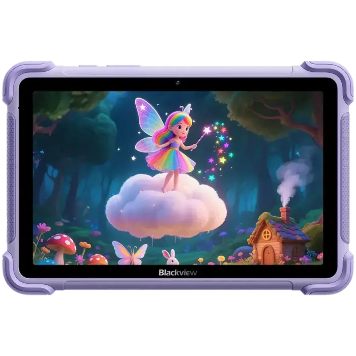 Blackview LINK 1 Kids WiFi 4/64GB 8.68-inch HD IPS 1340x800 60Hz 360nits RK3562 Quad-core 2.0GHz 5+8MP Cam 5000mAh WiFi 6 BT 5.0 Dual Speakers with Smart-K Support Tempered Film Stylus Pen Android 16 Dreamy Purple