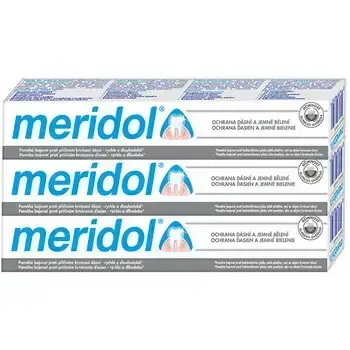 Meridol Gentle White Tripack Toothpaste (3 pcs) - Toothpaste with whitening effect 75ml
