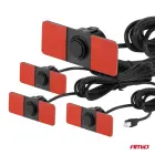 Parking assistant system LED 4 sensor black inside mount 16,5mm — Photo 4