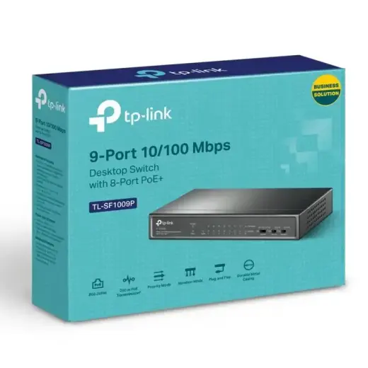 TP-LINK TPLINK Switch TL-SF1009P TLSF1009P (TL-SF1009P) Foto 4