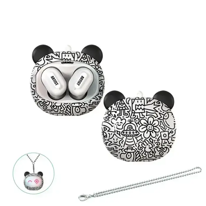 HEADPHONES T-PHOX TWS ARTIST FACE CHANGING WHITE Foto 3