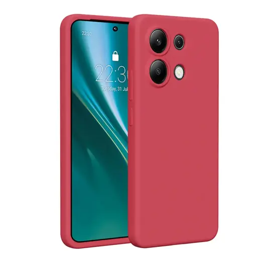 Etteri Silicone phone case for Xiaomi Redmi Note 13 4G raspberry